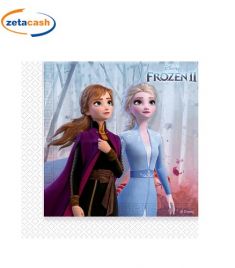TOVAGLIOLO IN CARTA FROZEN 2 20 PEZZI 33 X 33 CM