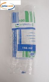 BICCHIERI ACQUA DA 166 CC 100 PEZZI