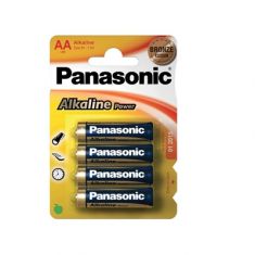 PILE STILO PANASONIC ALKALINA POWER AA 4 PEZZI