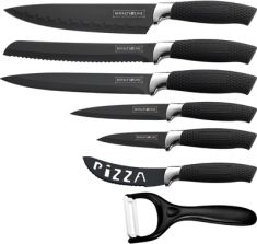COLTELLI DA CUCINA 7 PEZZI NERI