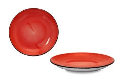 PIATTO IN PORCELLANA FRUTTA DIAM 21 CM CORALLO