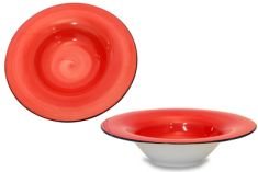 PIATTO PASTA BOWL 30 BRUSH CORALLO