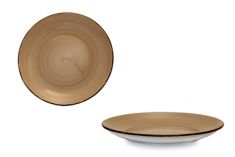 PIATTO FRUTTA IN PORCELLANA TORTORA DIAM 21 CM