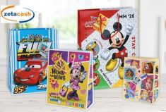 BUSTA SHOPPER CARTA WALT DISNEY CM 26 X 13 X 32 MOD ASSORT