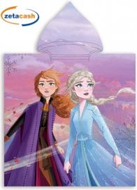 PONCHO IN MICROFIBRA CON CAPPUCCIO FROZEN 2
