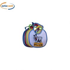 BAVETTE IN SPUGNA CON SOTTO PVC MICKEY 6 PEZZI