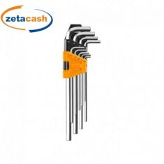 CHIAVI ESAGONALI LUNGHE 9 PEZZI