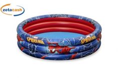 PISCINA GONFIABILE A 3 ANELLI SPIDER-MAN D122XH30 CM