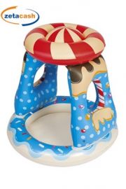 PISCINA GIOCO CANDYVILLE CON FONDO GONFIABILE 91 X 91 CM