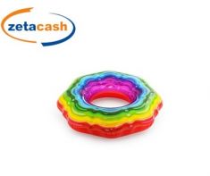 CIAMBELLA GONFIABILE FASHION ARCOBALENO.