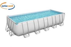 PISCINA POWER STEEL RETTANGOLARE 640X274X132 CM