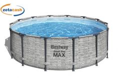 PISCINA STEEL PRO TONDA IN METALLO CON TELO DIAMETRO 396 CM