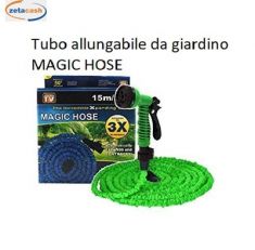 TUBO GIARDINO ESTENSIBILE MAGIC HOSE 15 MT COL ASS