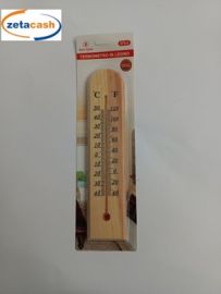 TERMOMETRO IN LEGNO DA MURO SENZA MERCURIO