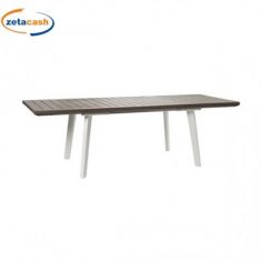 TAVOLO HARMONY ESTENSIBILE BIANCO E CAPPUCCINO