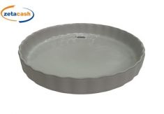 PIROFILA CROSTATA IN PORCELLANA BIANCA DA FORNO DIAM 28 CM