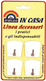 GANCI ADESIVI 4 PEZZI