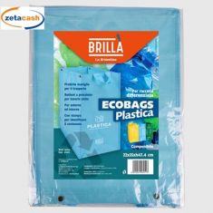 BORSA ECOBAGS BLU PER PLASTICA CM 22X35XH47