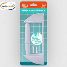 PORTA CARTA IGENICA IN POLIPROPILENE CON VITI FISSAGGIO
