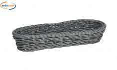 CESTINO INTRECCIATO GRIGIO TOGNANA OVALE 25 X 10 CM