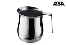 LATTIERA ALPI ACCIAIO INOX 6 TAZZE CON MANICO