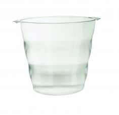 SECCHIELLO CHAMPAGNE IN PLASTICA TRASPARENTE DIAM 20 CM