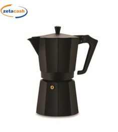 CAFFETTIERA ITALEXPRESS NERA IN ALLUMINIO DA 9 TAZZE