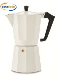 CAFFETTIERA IN ALLUMINIO BIANCA 14 TAZZE PEZZETTI