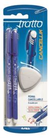 TRATTO CANCELLIK BLU 2 PEZZI PIU' GOMMA