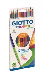 PASTELLI BICOLOR GIOTTO STILNOVO 12 PEZZI
