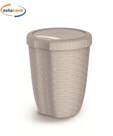 PATTUMIERA IN PLASTICA BEIGE DIAM 23 X H 29 8 LITRI