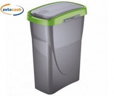 PATTUMIERA PLASTICA ECOSWING COPERCHIO VERDE H50X36X24 25LT