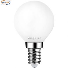 LAMPADINA IMPERIA LED SFERA LUCE CALDA E14 4W 230V 2700K