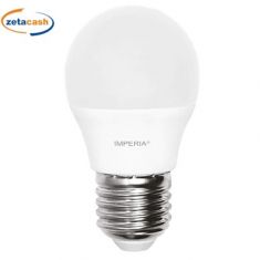 LAMPADINA IMPERIA LED LUCE FREDDA SFERA E27 3W 230V 6500K