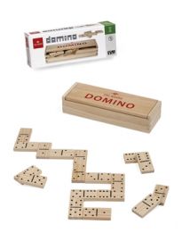 DOMIN0 IN LEGNO CON SCATOLA