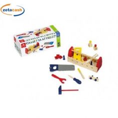 SET CASSETTA DEGLI ATTREZZI IN LEGNO