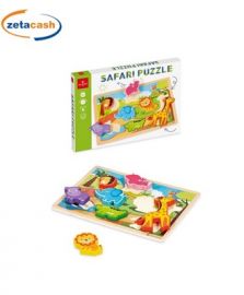 SAFARI PUZZLE IN LEGNO DAL NEGRO