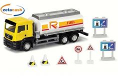 CAMION CON CISTERNA E INDICAZIONI