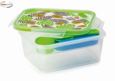 PORTAPRANZO REFRIGERATO ERMETICO IN PLASTICA CON POSATE