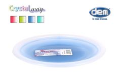 PIATTO FRUTTA D18CM CRISTALWAY COL ASS
