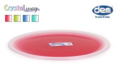 PIATTO TONDO PLASTICA D 33CM CRISTALWAY COL ASS