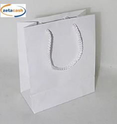 BUSTA SHOPPER IN CARTA BIANCO CM 36X12X41