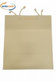 BUSTA SHOPPER IN CARTA AVORIO OPACA CM 36X12X41