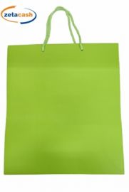 BUSTA SHOPPER IN CARTA VERDE OPACA CM 36X12X41
