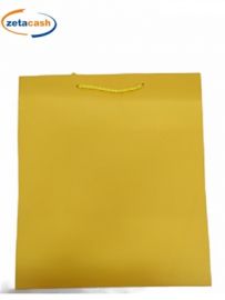 BUSTA SHOPPER IN CARTA GIALLO OPACA CM 36X12X41