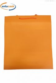 BUSTA SHOPPER IN CARTA ARANCIO OPACA CM 36X12X41