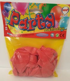 PALLONCINI COLORE ROSSO 25 PEZZI