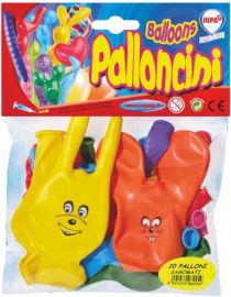 20 PALLONCIN SAGOMATI COLORATI