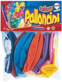PALLONCINI IN LATTICE GIGANTI 8 PEZZI