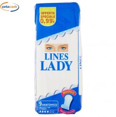 ASSORBENTI LINES LADY 9 PEZZI